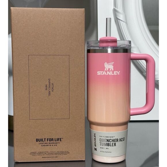 Stanley Quencher H2.0 FlowState Tumbler 30oz, PINK MESA SUNSET - Picture 1 of 5